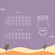 Load image into Gallery viewer, Cotton Cub Organic Muslin Emira Dress & Bloomer Set