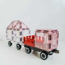 Load image into Gallery viewer, Magblox Twin Car Set with Wooden Wheels