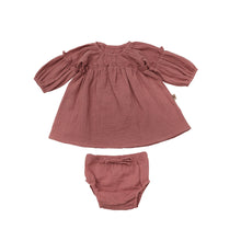 Load image into Gallery viewer, Cotton Cub Organic Muslin Sahra Dress & Bloomer Set