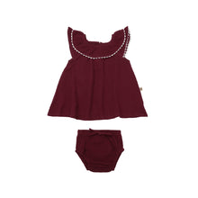 Load image into Gallery viewer, Cotton Cub Organic Muslin Emira Dress & Bloomer Set