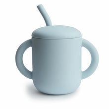 Load image into Gallery viewer, Mushie Silicone Training Cup + Straw