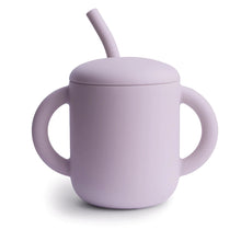 Load image into Gallery viewer, Mushie Silicone Training Cup + Straw