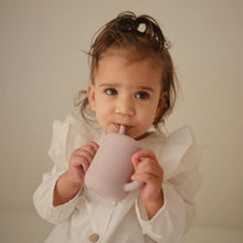 Load image into Gallery viewer, Mushie Silicone Training Cup + Straw