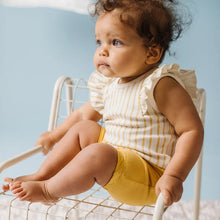 Load image into Gallery viewer, Pehr Organic Sleeveless Ruffle One-Piece
