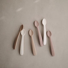 Load image into Gallery viewer, Mushie Silicone Baby Spoon 2-Pack
