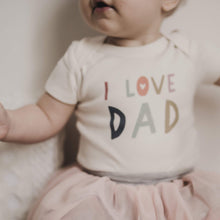 Load image into Gallery viewer, Finn + Emma Organic Bodysuit & Tee (Love Mom & Love Dad)