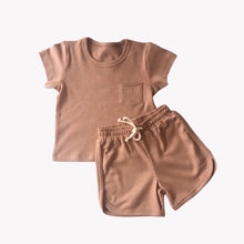 Load image into Gallery viewer, Cotton Cub Organic Pocket Tee & Shorts Set