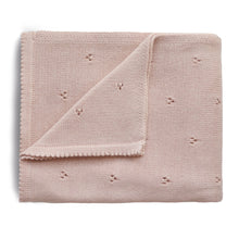 Load image into Gallery viewer, Mushie Organic Knitted Baby Blanket