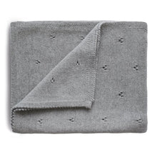 Load image into Gallery viewer, Mushie Organic Knitted Baby Blanket