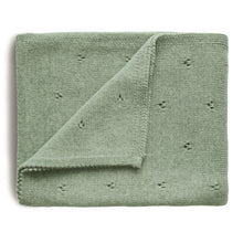 Load image into Gallery viewer, Mushie Organic Knitted Baby Blanket