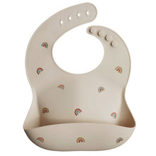 Load image into Gallery viewer, Mushie Silicone Feeding Bib