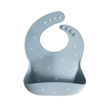 Load image into Gallery viewer, Mushie Silicone Feeding Bib