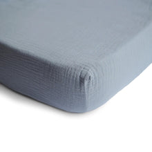 Load image into Gallery viewer, Mushie Extra Soft Muslin Crib Sheet