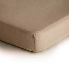 Load image into Gallery viewer, Mushie Extra Soft Muslin Crib Sheet