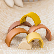 Load image into Gallery viewer, Kiin Silicone Rainbow Stacking Toy