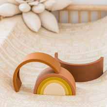 Load image into Gallery viewer, Kiin Silicone Rainbow Stacking Toy