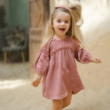 Load image into Gallery viewer, Cotton Cub Organic Muslin Sahra Dress &amp; Bloomer Set
