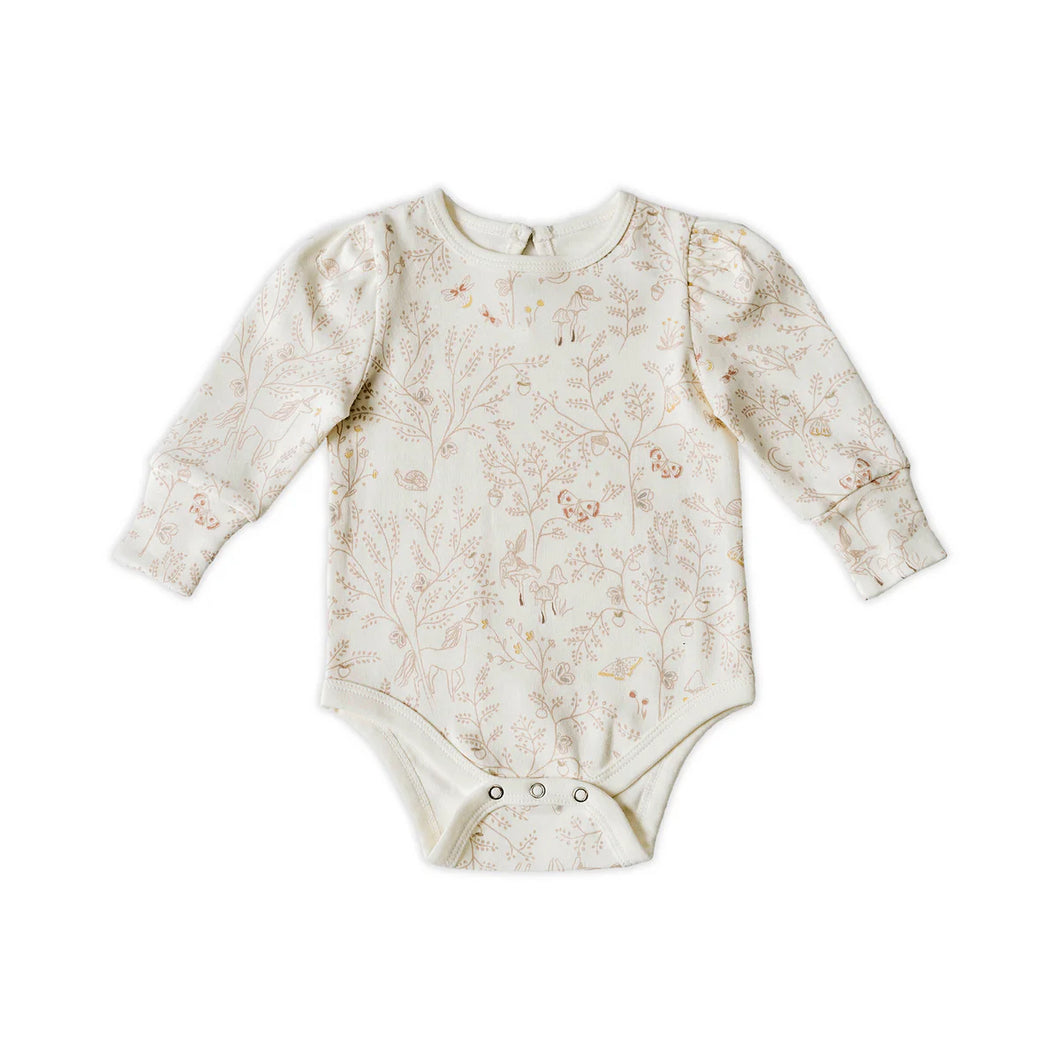 Pehr Organic Puff Sleeve One-Piece