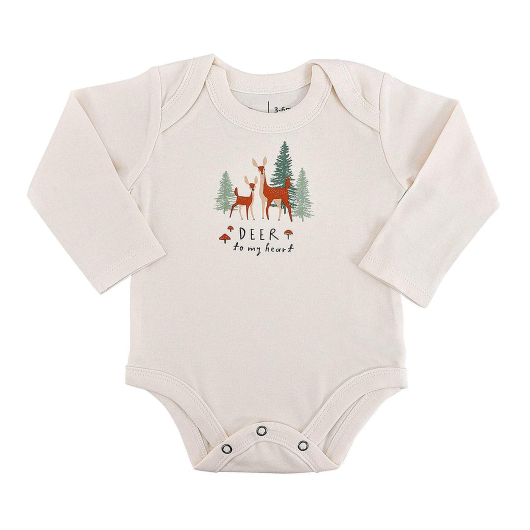 Finn + Emma Organic Long Sleeve Bodysuit (Holiday Collection)