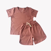 Load image into Gallery viewer, Cotton Cub Organic Pocket Tee &amp; Shorts Set
