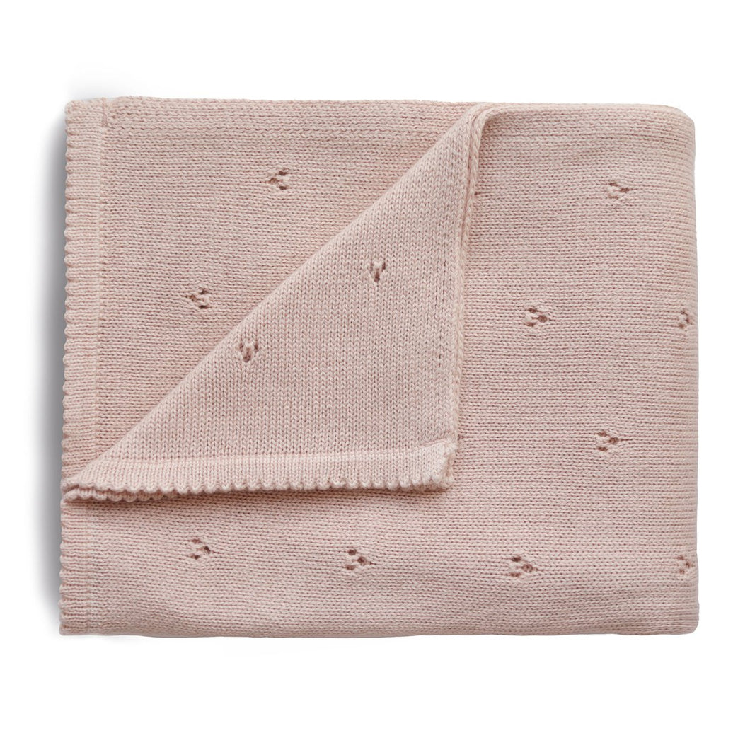 Mushie Organic Knitted Baby Blanket