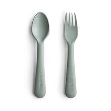 Load image into Gallery viewer, Mushie Fork &amp; Spoon Set
