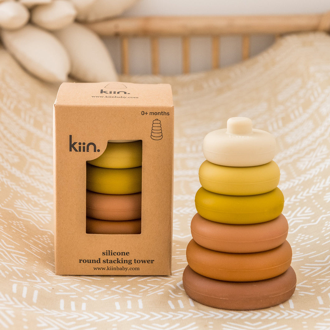 Kiin Silicone Round Stacking Tower Toy